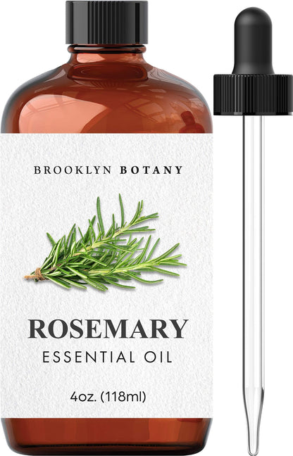 Brooklyn Botany Basil Essential Oil - 100% Pure and Natural - Premium Grade Essential Oil - for Aromatherapy and Diffuser - 0.33 Fl Oz