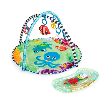 Baby Einstein 4-in-1 Kickin' Tunes Music and Language Play Gym and Piano Tummy Time Activity Mat