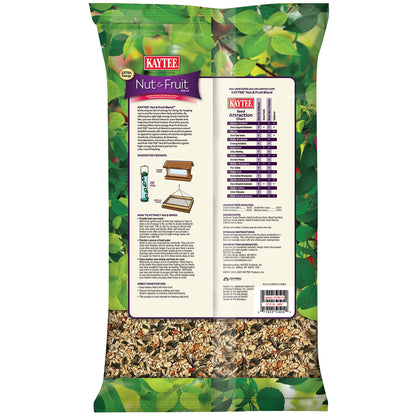 Kaytee Wild Bird Food Nut & Fruit Seed Blend For Cardinals, Chickadees, Nuthatches, Woodpeckers and Other Colorful Songbirds, 5 Pounds