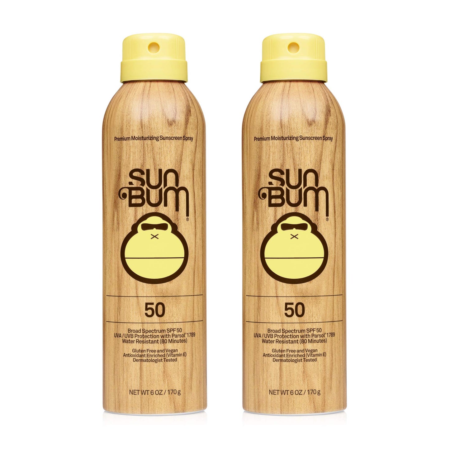 Sun Bum Original SPF 15 Sunscreen Spray |Vegan and Hawaii 104 Reef Act Compliant (Octinoxate & Oxybenzone Free) Broad Spectrum Moisturizing UVA/UVB Sunscreen with Vitamin E | 6 oz