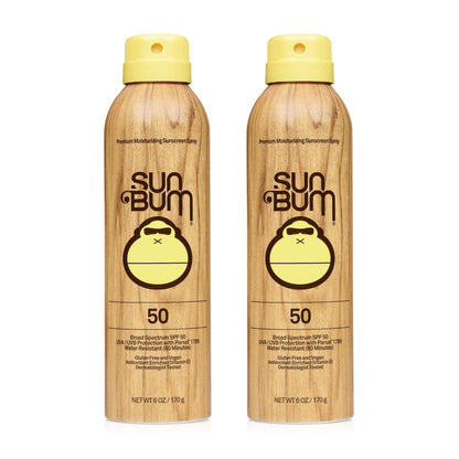 Sun Bum Original SPF 15 Sunscreen Spray |Vegan and Hawaii 104 Reef Act Compliant (Octinoxate & Oxybenzone Free) Broad Spectrum Moisturizing UVA/UVB Sunscreen with Vitamin E | 6 oz