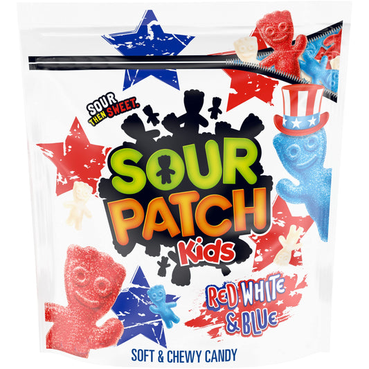 SOUR PATCH KIDS Red, White & Blue Soft & Chewy Candy, 1.8 lb