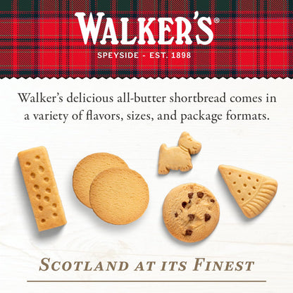 Walker’s All-Butter Shortbread Fingers - 2-Count Snack Packs (Pack of 24) - Authentic Shortbread Cookies from Scotland