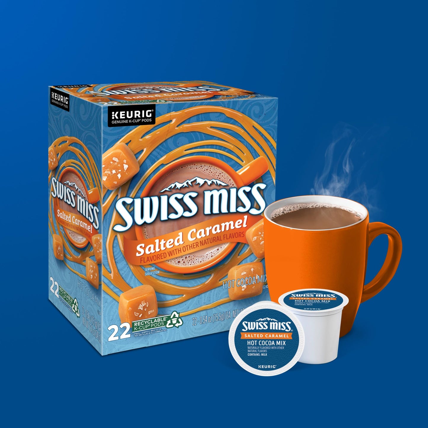 Swiss Miss Milk Chocolate Hot Cocoa, Keurig Single-Serve K-Cup Pods, 44 Count