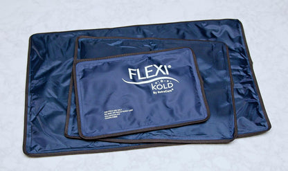 FlexiKold Gel Soft Flexible Ice Packs for Injuries - Reusable Freezer Cold Pack, Cold Compress & Cooling Gel Pad for Face, Shoulder, Hip, Leg, Arm, Ankle & Foot Injury - Medium - 7.5” x 11.5”