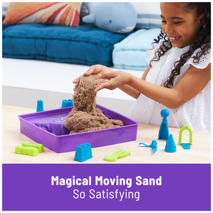 Kinetic Sand, 11lb (5kg) Natural Brown Bulk Play Sand for Arts and Crafts, Sandbox, Moldable Sensory Toys for Kids Ages 3+