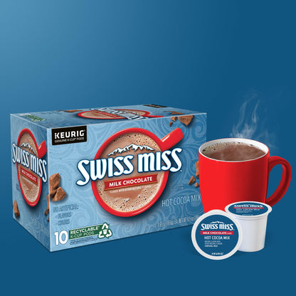 Swiss Miss Milk Chocolate Hot Cocoa, Keurig Single-Serve K-Cup Pods, 44 Count