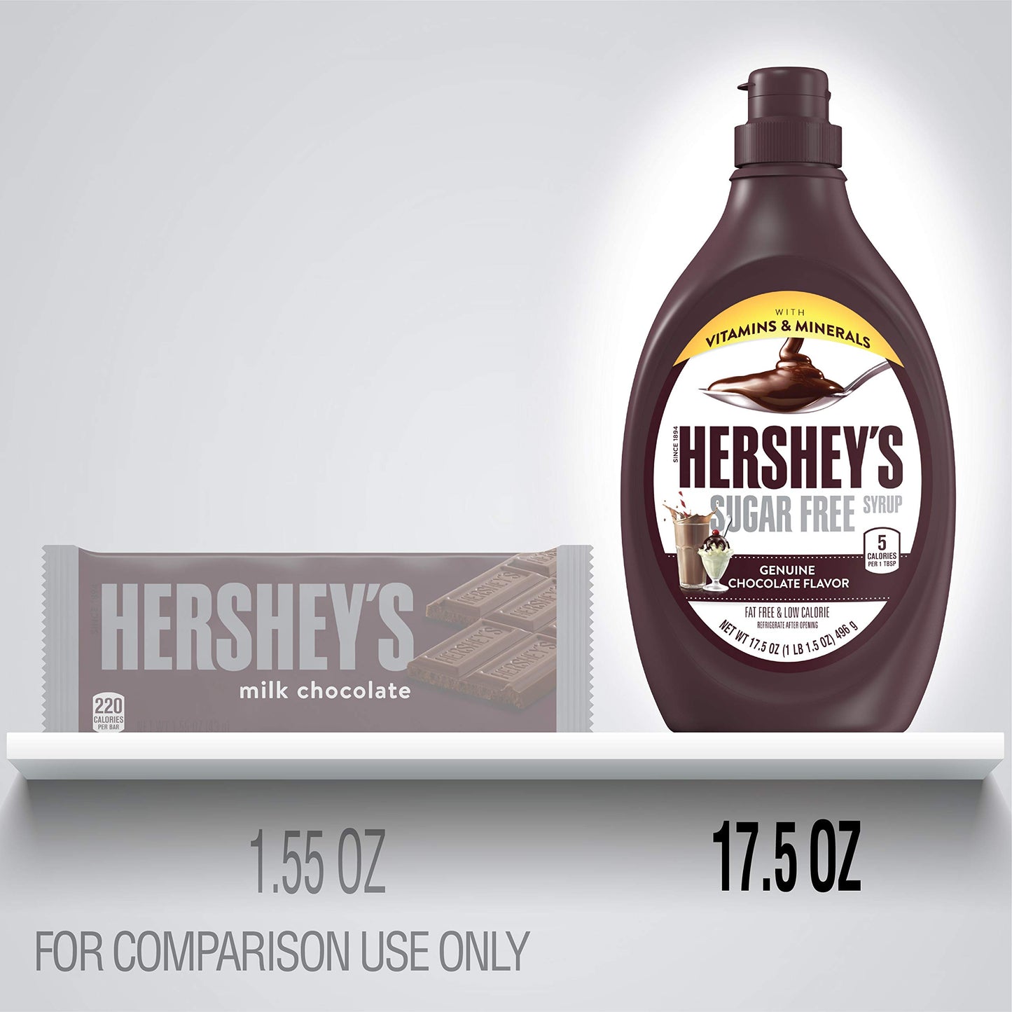 HERSHEY'S Chocolate Syrup Bottle, 24 oz