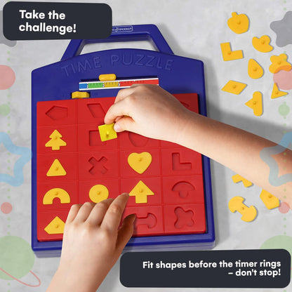 Winning Fingers Shape Toy Puzzle Game – Pop Up Board Game with Shape Puzzles - Two Players Concentration Games Puzzle Board Matching Game - Educational Toy for Kids 3 Years and Older