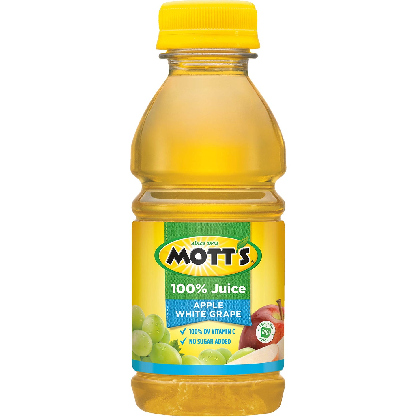 Mott's 100% Original Apple Juice, 8 Fl Oz Bottles, 24 Count (4 Packs Of 6), 2 Servings Of Fruit, 100% Fruit Juice, Gluten-free, Caffeine-free, Kosher, Contains No Artificial Colors Or Sweeteners