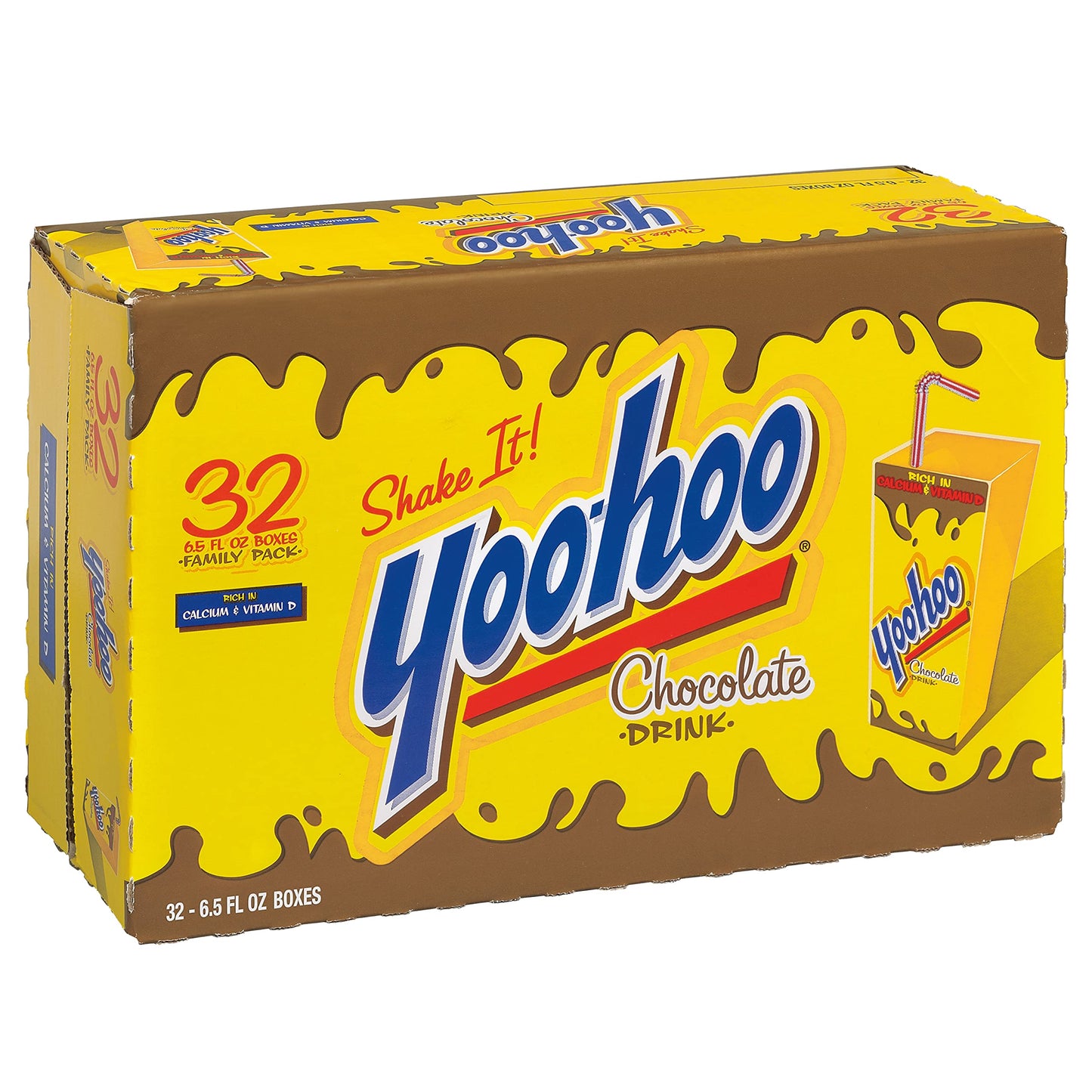 Yoo-hoo Chocolate Drink, 6.5 fl oz boxes, 10 count (Pack of 4)