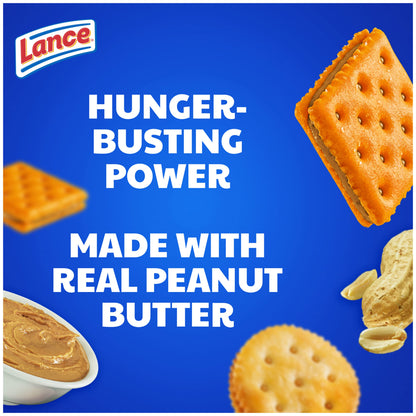 Lance Sandwich Crackers, Captain's Wafer Grilled Cheese, 10 Individual Packs, 6 Sandwiches Each