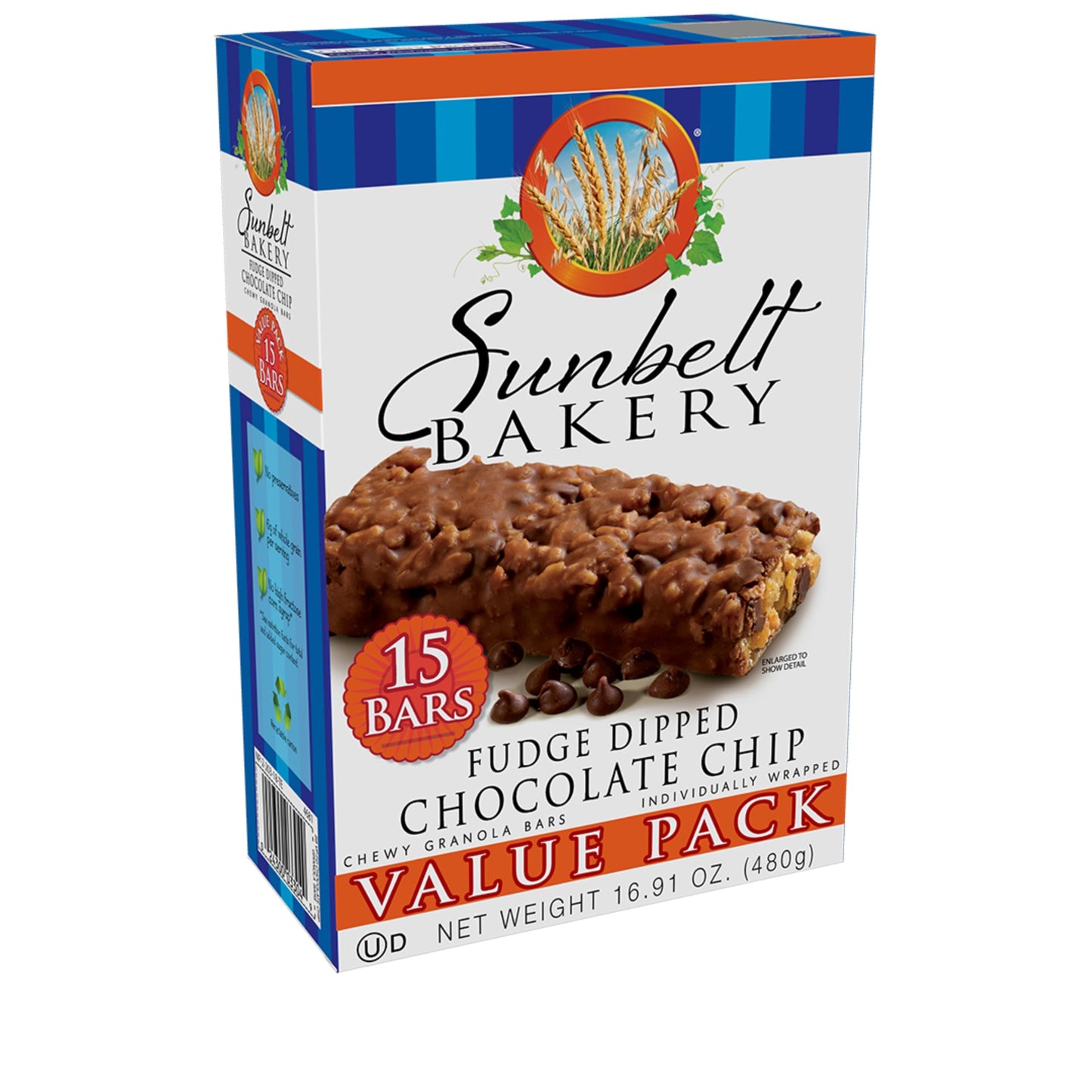 Sunbelt Bakery Oats & Honey Chewy Granola Bars, 15-1.0 OZ Bars (1 Box)