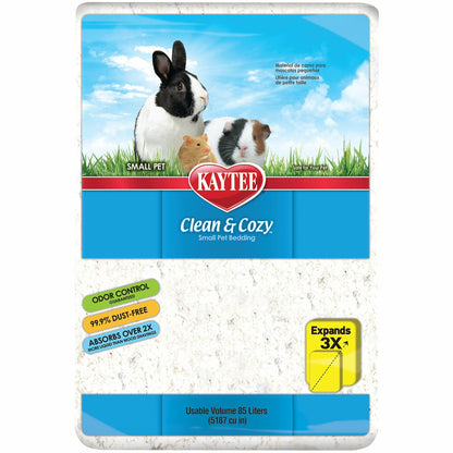 Kaytee Clean & Cozy White Bedding Pet For Guinea Pigs, Rabbits, Hamsters, Gerbils, and Chinchillas, 49.2 Liters