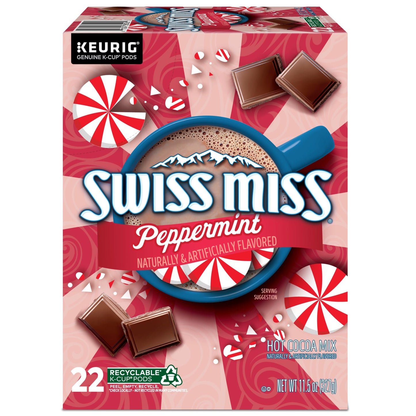 Swiss Miss Milk Chocolate Hot Cocoa, Keurig Single-Serve K-Cup Pods, 44 Count