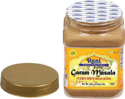 Rani Garam Masala Indian 11-Spice Blend 3oz (85g) PET Jar ~ All Natural, Salt-Free | Vegan | No Colors | Gluten Friendly | NON-GMO| Kosher | Indian Origin