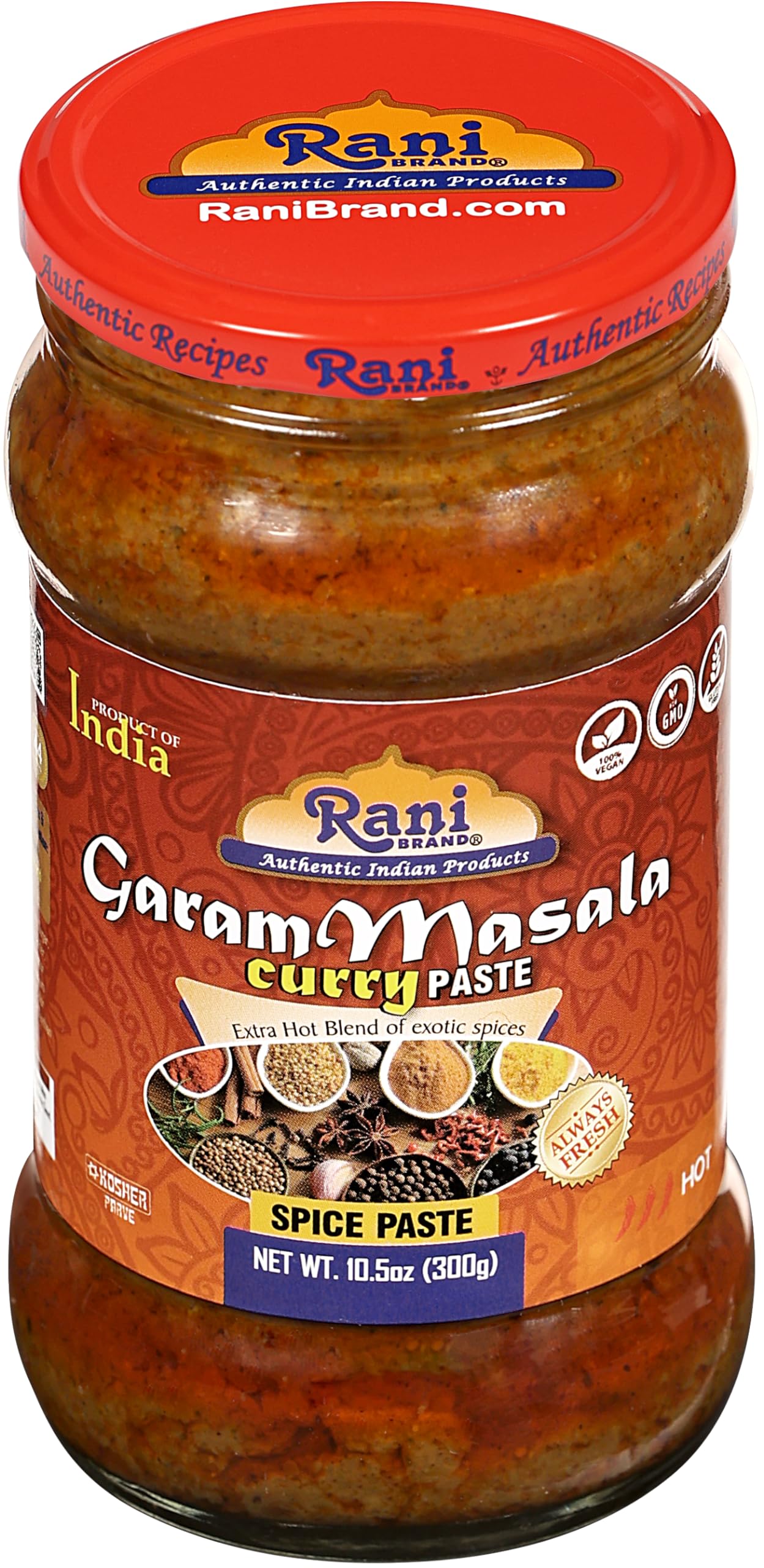 Rani Garam Masala Indian 11-Spice Blend 3oz (85g) PET Jar ~ All Natural, Salt-Free | Vegan | No Colors | Gluten Friendly | NON-GMO| Kosher | Indian Origin