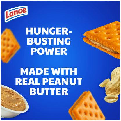 Lance Sandwich Crackers, Captain's Wafer Grilled Cheese, 10 Individual Packs, 6 Sandwiches Each