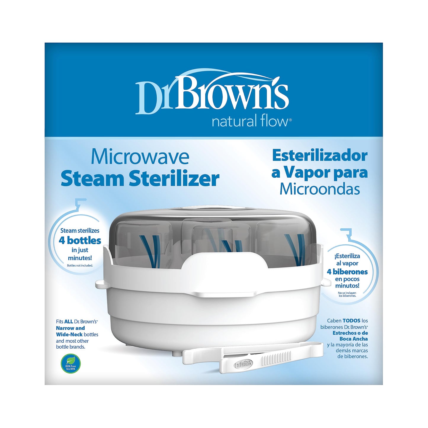 Dr. Brown's All-in-One Sterilizer and Dryer for Baby Bottles, Parts & Other Newborn Essentials