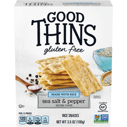 Good Thins Simply Salt Rice Snacks Gluten Free Crackers, 3.5 oz