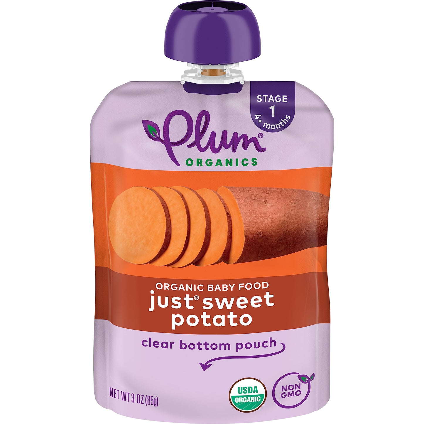 Plum Organics | Stage 1 | Organic Baby Food Meals [4+ Months] | Just Prunes | 3.5 Ounce Pouch (Pack Of 12) Packaging May Vary