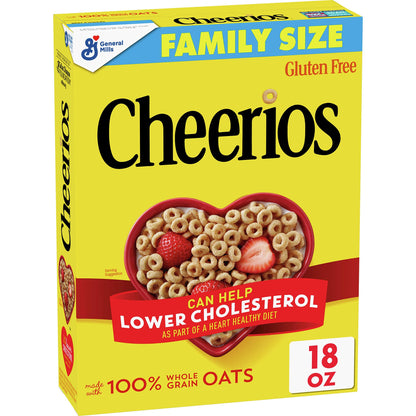 Honey Nut Cheerios Heart Healthy Cereal Cup, 1.8 OZ Single Serve Cereal Cup (Pack of 12)