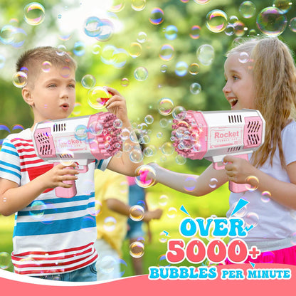 Toys for 3-8 Year Old Boys Girls: 2 Pack Bubble Machine for Kids with Bubble Solution, Gifts for 3 4 5 6 7 8 Years Old Boy Birthday Toy for Kid Toddlers Ages 4-6 Outdoor Wedding Bubbles Wands