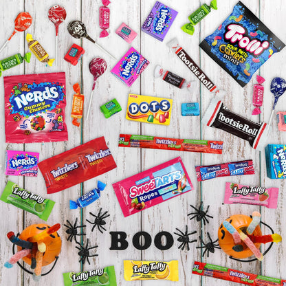 Bulk Halloween Candy Individually Wrapped Variety Pack - 4.5 Pounds Mixed Assorted Candies for Pinata Fillers, Schools, Office Treats, and Party Bags | Approx. 250 Pieces