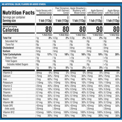 Gerber Purees 2nd Foods Veggie & Fruit Variety Pack, 8 Ounces, Box of 16 (Packaging May Vary)