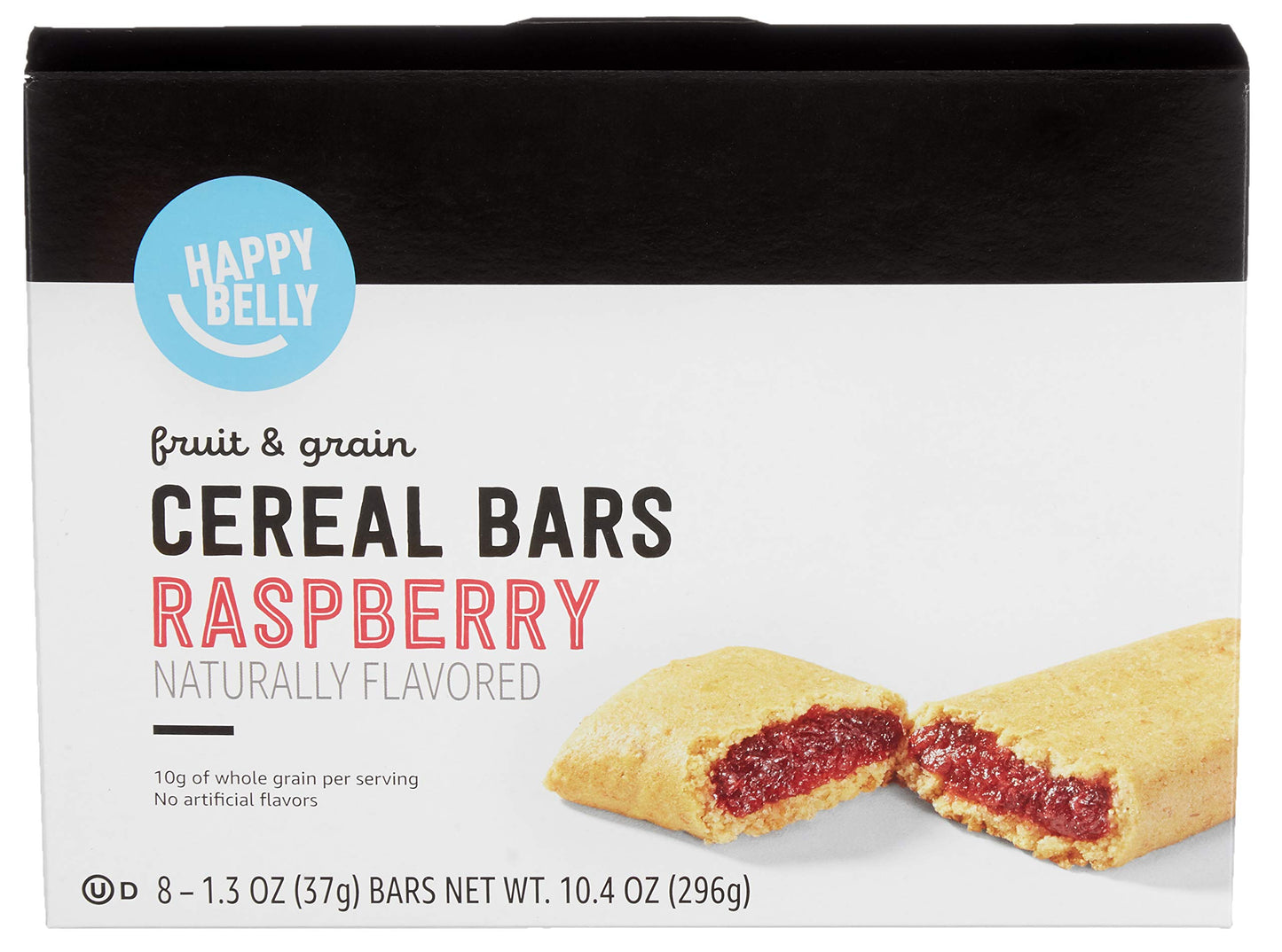 Amazon Brand - Happy Belly Fruit & Grain Cereal Bars, Strawberry , 1.03 Oz, 8 Count (Pack of 1)