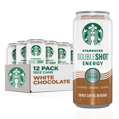 Starbucks Doubleshot Energy Drink Coffee Beverage, Vanilla, Iced Coffee, 15 fl oz Cans (12 Pack) (Packaging May Vary)