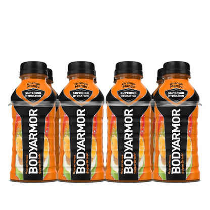 BODYARMOR Sports Drink Sports Beverage, Strawberry Banana, Coconut Water Hydration, Natural Flavors With Vitamins, Potassium-Packed Electrolytes, Perfect For Athletes, 12 Fl Oz (Pack of 8)