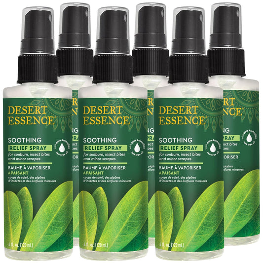 Desert Essence Tea Tree Relief Spray, 4 Ounce -- 6 per case.