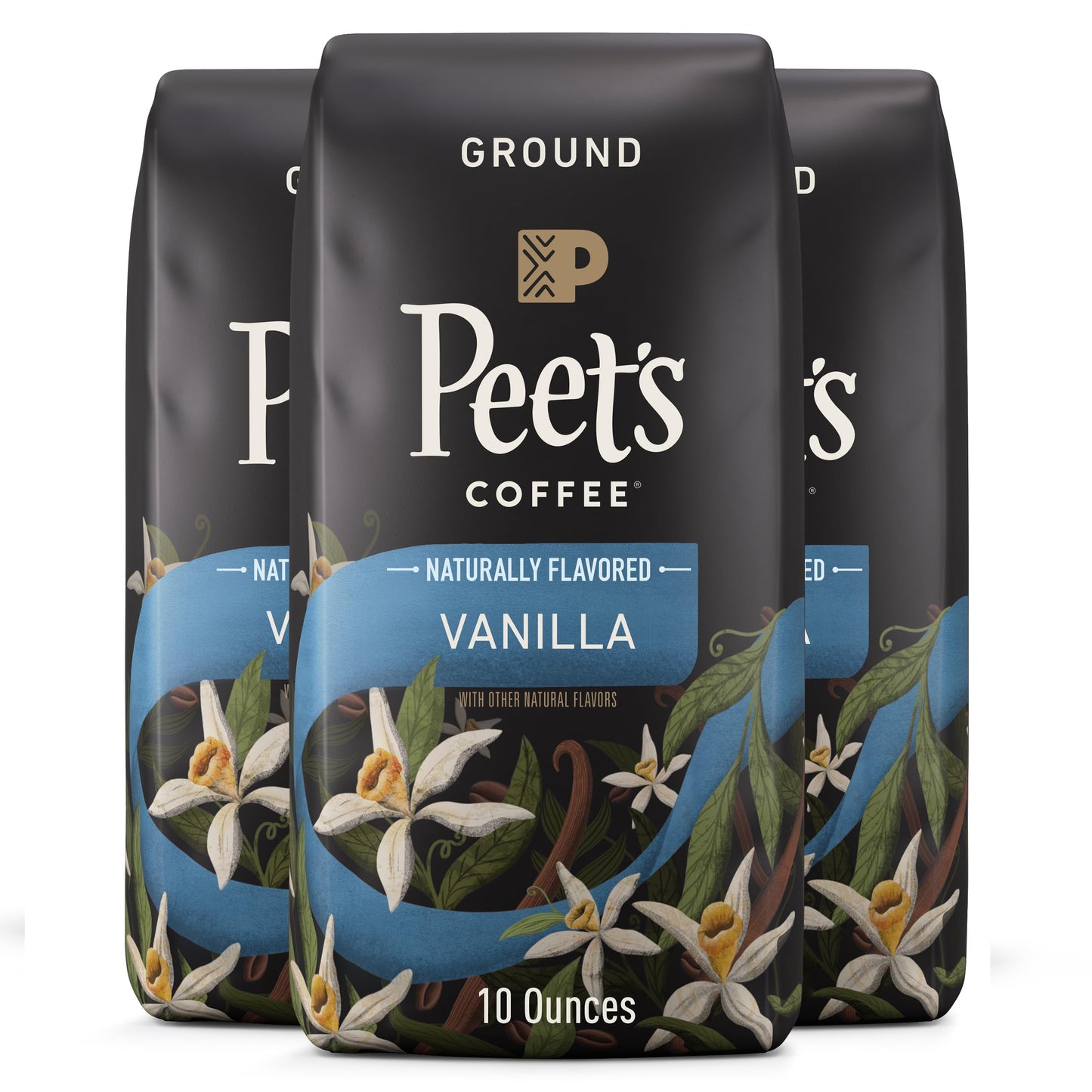 Peet's Coffee Major Dickason's Blend, Dark Roast Ground Coffee, 20 oz