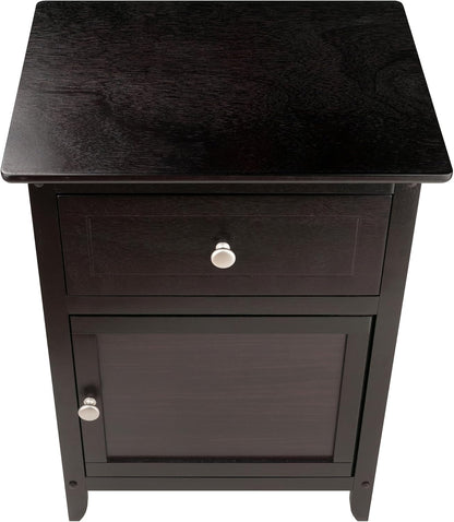 Winsome Eugene Accent Table, 18.9 inches, Espresso