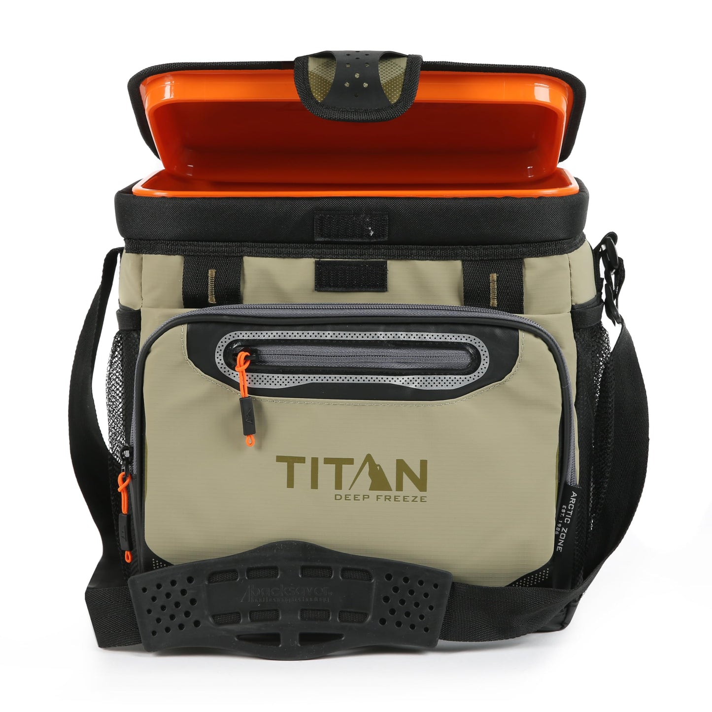 Titan Deep Freeze Cooler Zipperless Hardbody Cooler - Deep Freeze Insulation, HardBody Liner, and SmartShelf