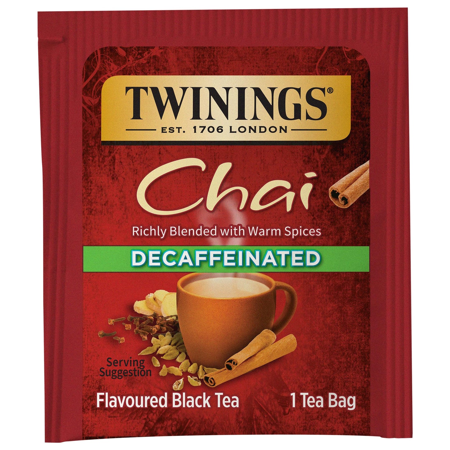 Twinings English Breakfast Black Tea, 100 Individually Wrapped Tea Bags, Smooth, Flavourful, Robust, Caffeinated, Enjoy Hot or Iced