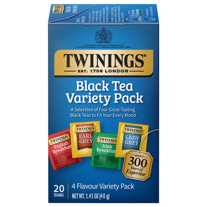 Twinings English Breakfast Black Tea, 100 Individually Wrapped Tea Bags, Smooth, Flavourful, Robust, Caffeinated, Enjoy Hot or Iced