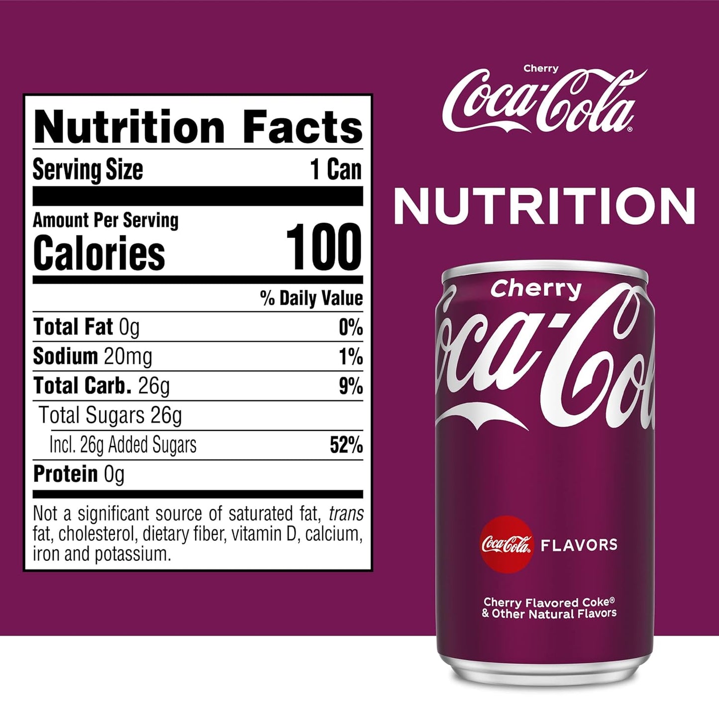 Cherry Coke Mini-can, 10 pack