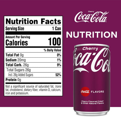 Cherry Coke Mini-can, 10 pack