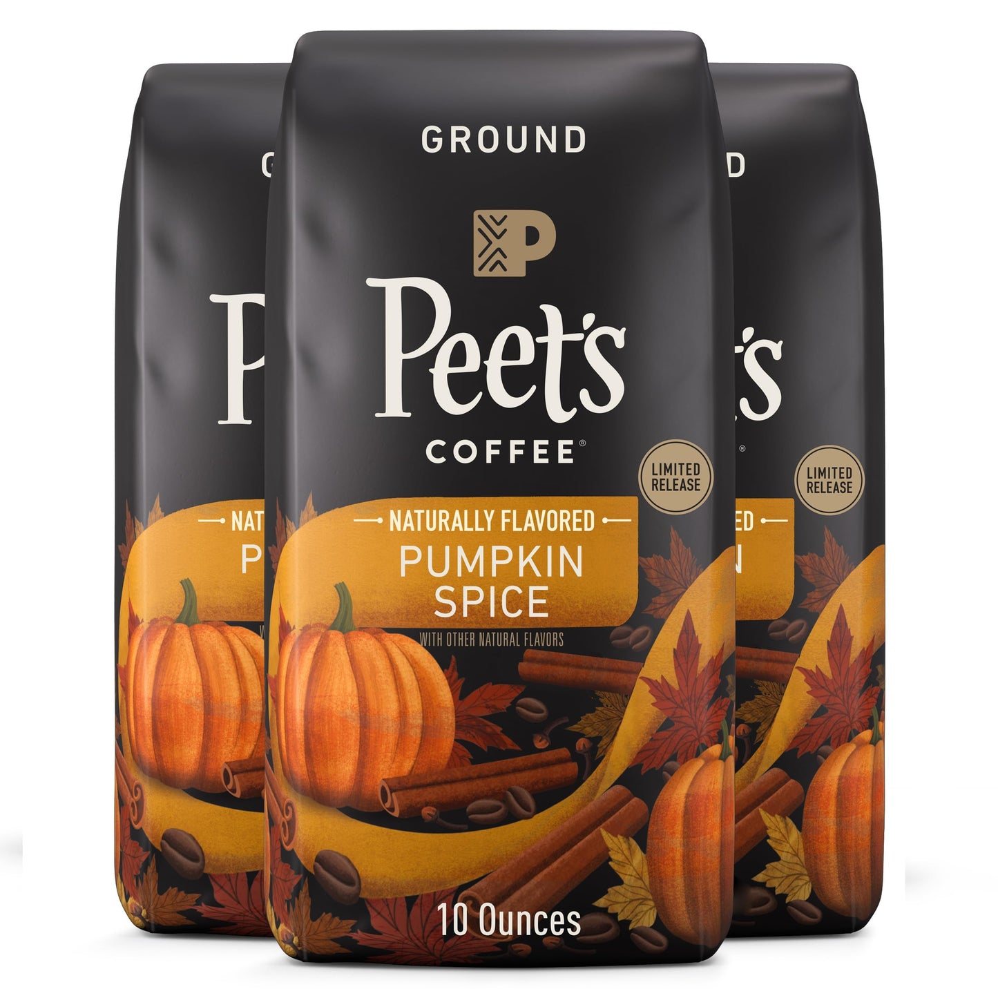 Peet's Coffee Major Dickason's Blend, Dark Roast Ground Coffee, 20 oz