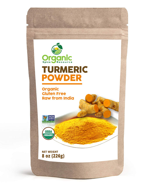 Organic Spice Resource Turmeric Root Powder, 8 oz (226 g)