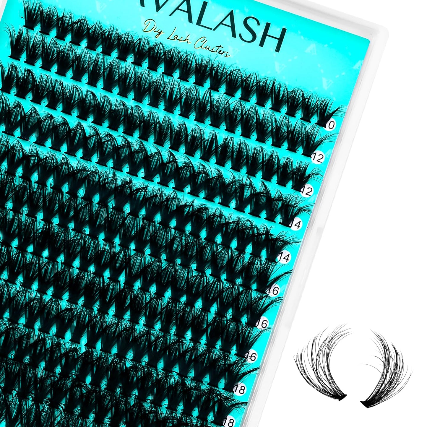 VAVALASH DIY Lash Extension Kit 280 Clusters Individual Lashes Kit 30D 40D 0.07D-10-16mm Lash Clusters, Lash Bond and Seal, Lash Tweezer for DIY Eyelash Extension at Home（Kit-30D+40D-0.07D-10-16MIX）