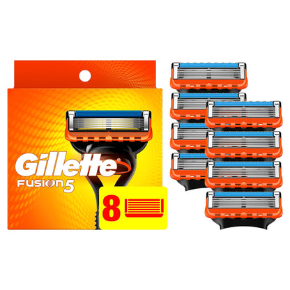 Gillette Fusion5 Mens Razor Blade Refills, 4 Count, Lubrastrip for a More Comfortable Shave