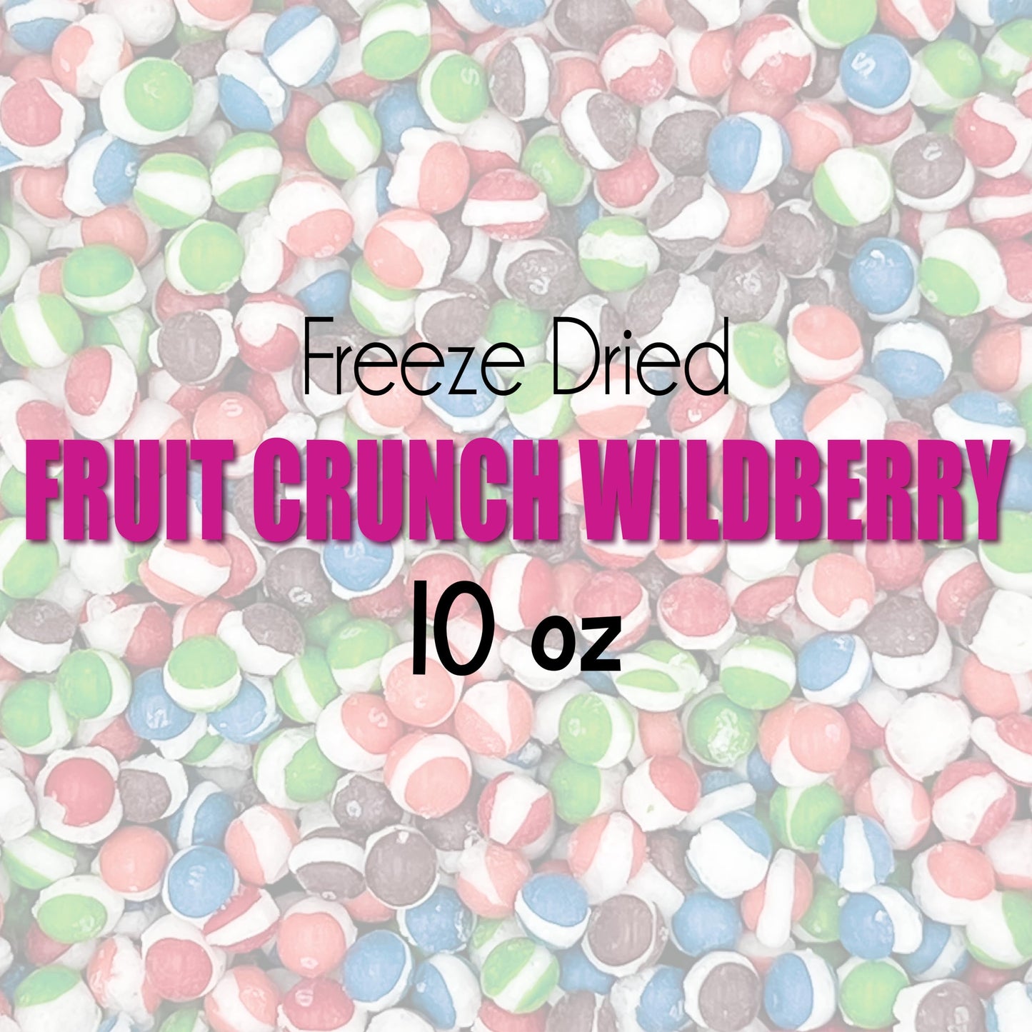 Fruit Crunch Original Candy Freeze Dried 16 oz 1 pound - Assortment Strawberry, Orange, Lemon, Grape, Lime Flavors Large 1lb Big Bag Pouch - Ideal Gift Snack 16oz