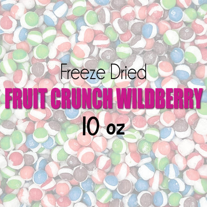 Fruit Crunch Original Candy Freeze Dried 16 oz 1 pound - Assortment Strawberry, Orange, Lemon, Grape, Lime Flavors Large 1lb Big Bag Pouch - Ideal Gift Snack 16oz