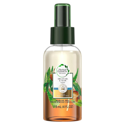 Herbal Essences Bio: Renew Argan Oil & Aloe Lightweight Hair Oil Mist - Repair, 4 Fl oz, 2.918 Fl oz