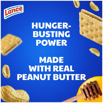 Lance Sandwich Crackers, Captain's Wafer Grilled Cheese, 10 Individual Packs, 6 Sandwiches Each