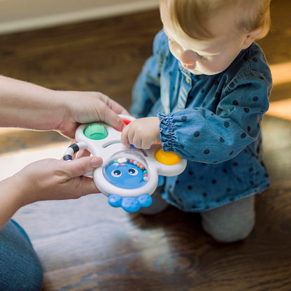 Baby Einstein Outstanding Opus The Octopus Sensory Rattle & Teether Multi-Use Toy, BPA Free & Chillable, 3 Months & up, Multicolored