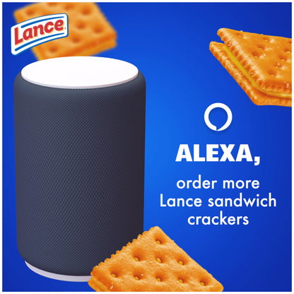 Lance Sandwich Crackers, Captain's Wafer Grilled Cheese, 10 Individual Packs, 6 Sandwiches Each